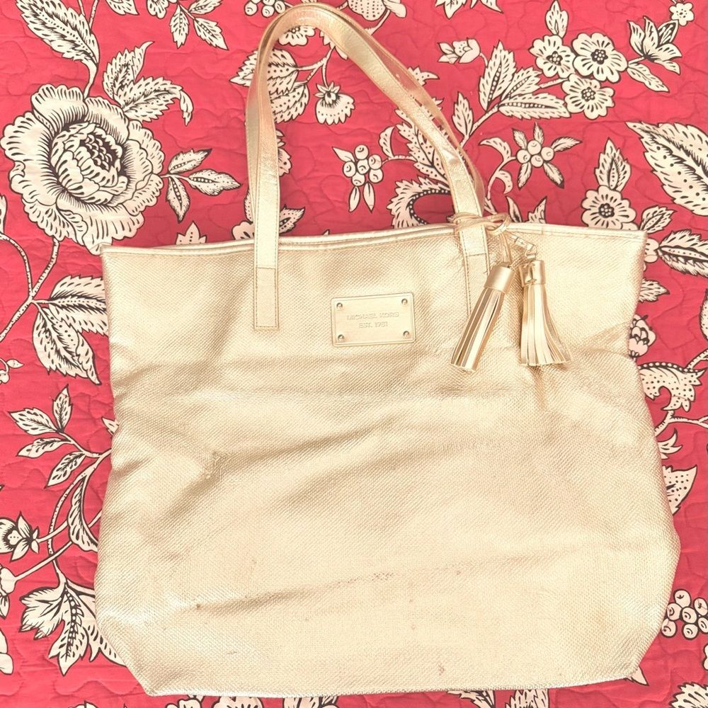 MICHAEL KORS Elegant Gold Limited Edition Tote Bag